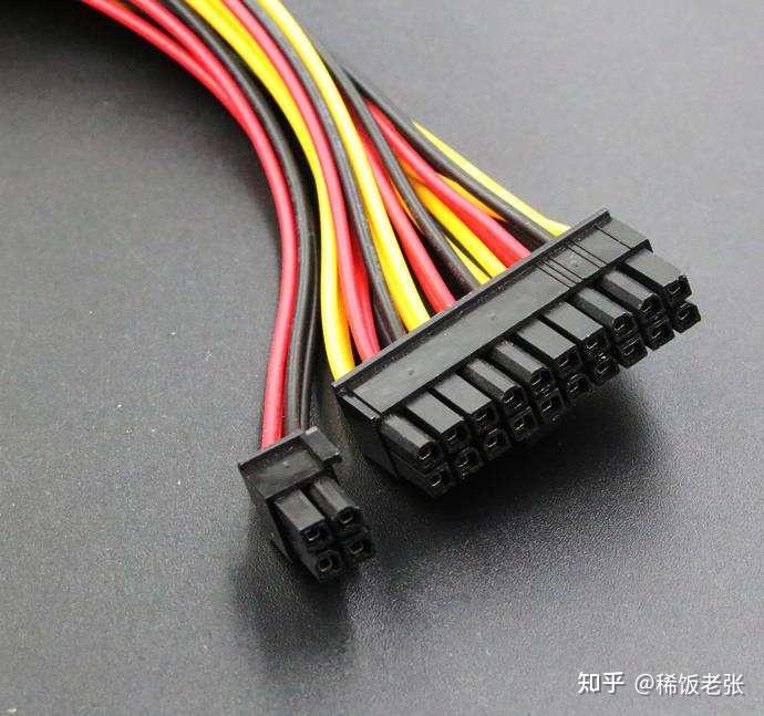 电源20针24针区别 20针的电源怎么接24针主板 图解 